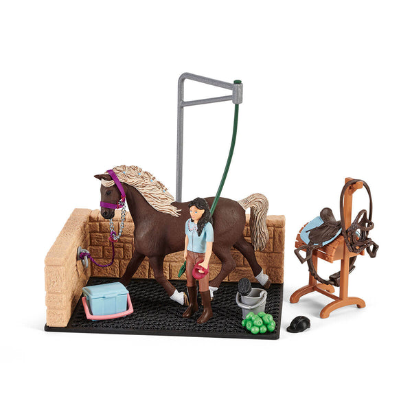 Schleich North America Andalusian Horse Care Set - Hand-Painted Figurine With Grooming Accessories - View #2