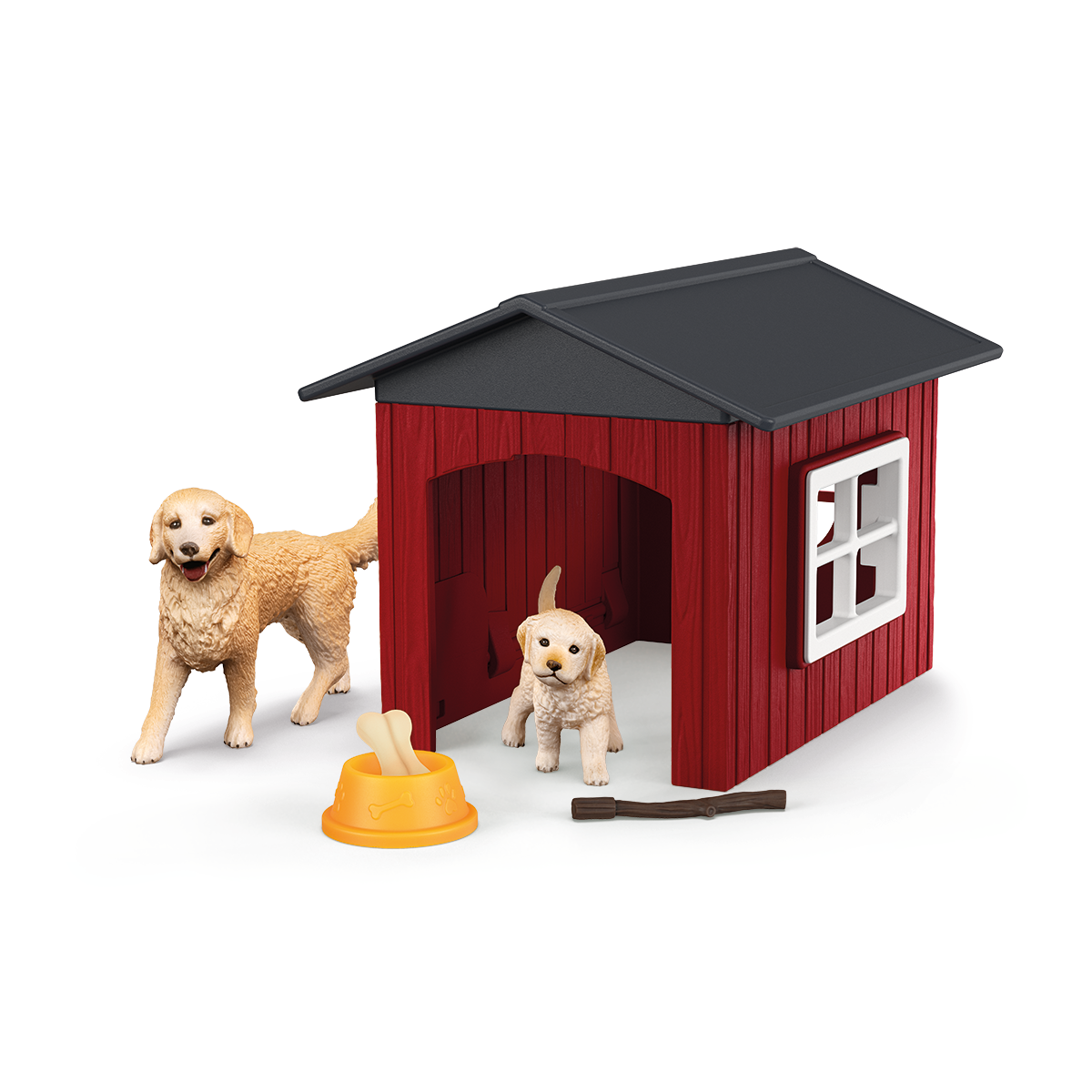 Dog Kennel with Golden Retriever